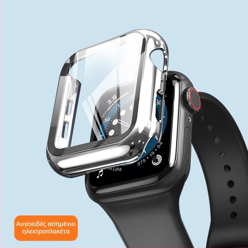 Προστατευτικό οθόνης από tempered γυαλί για Apple Watch με ενσωματωμένη θήκη προστασίας – 3/4 πλήρης κάλυψη, μάρκα Billy