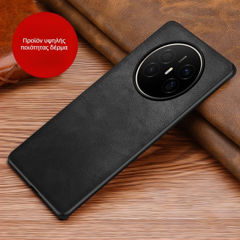 Θήκη Huawei από δέρμα με προστασία από πτώσεις, αντιολισθητική, κατασκευή με θερμοπίεση, μοτίβο Crazy Horse