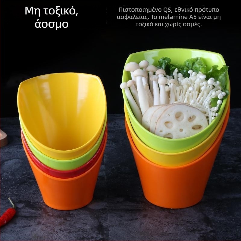 Μπολ μελαμίνης – σε σχήμα εξωγήινου, μονόχρωμο μοτίβο, γλασαρισμένο φινίς, εκτύπωση λογότυπου και δυνατότητα παραμετροποίησης, για ενήλικες, απλός σχεδιασμός