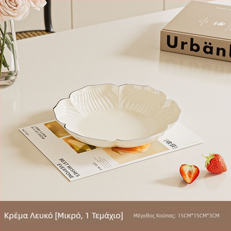 Σετ πιατών φρούτων — σχήμα λουλουδιού, πλαστικό, απλό στυλ, πρώτη τάξη ποιότητας