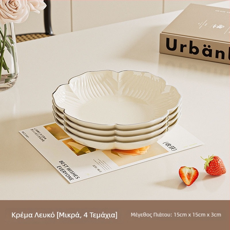 Σετ πιατών φρούτων — σχήμα λουλουδιού, πλαστικό, απλό στυλ, πρώτη τάξη ποιότητας