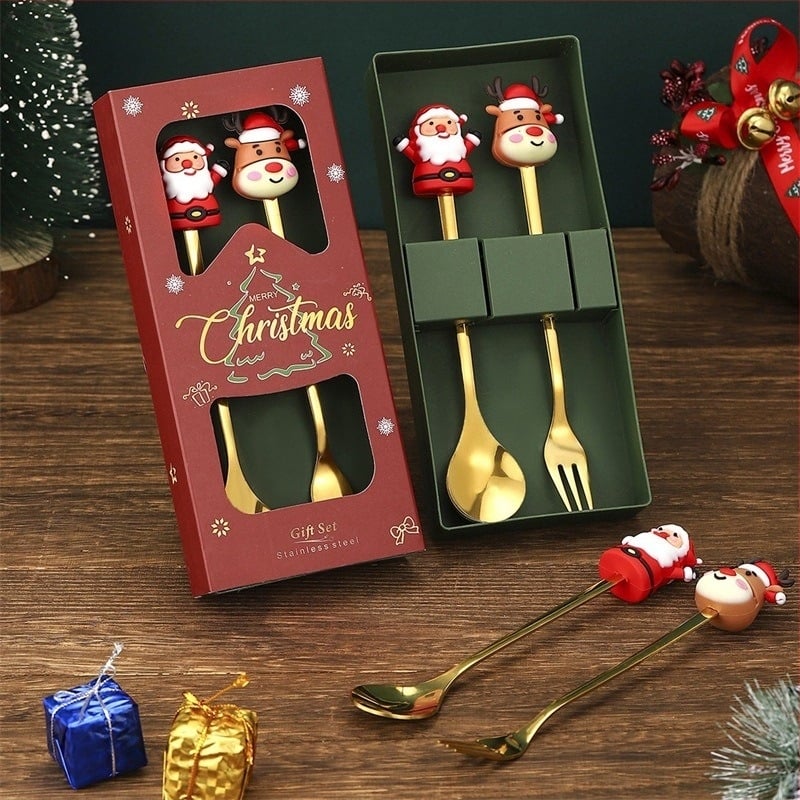 Σετ πιρούνι και κουτάλι από ανοξείδωτο ατσάλι 410, με καθρέπτινο φινίρισμα, χειροποίητο, δυνατότητα εκτύπωσης λογότυπου