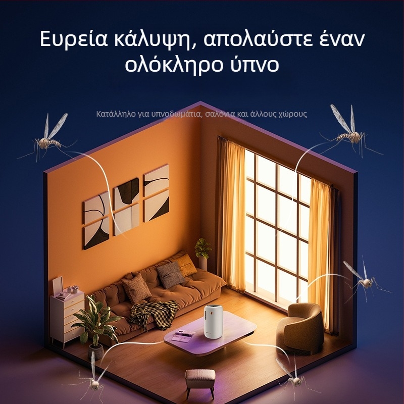 USB επαναφορτιζόμενη ασύρματη συσκευή εξόντωσης κουνουπιών για εσωτερική/εξωτερική χρήση, μοντέλο Chigo LBH107, LED φως, κάλυψη 21–30㎡, εσωτερική μπαταρία 501–800mAh, διάρκεια 6–8 ωρών