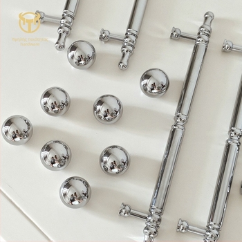 Λαβή ντουλάπας από ορείχαλκο, σε σχήμα ράβδου, με μία οπή, κατεργασμένη CNC