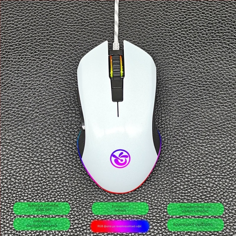 M6 ασύρματο ποντίκι Bluetooth 5.2 με διπλό τρόπο σύνδεσης 2.4G/Bluetooth, φόρτιση USB-C, 2400dpi, 6 κουμπιά, εργονομικός σχεδιασμός