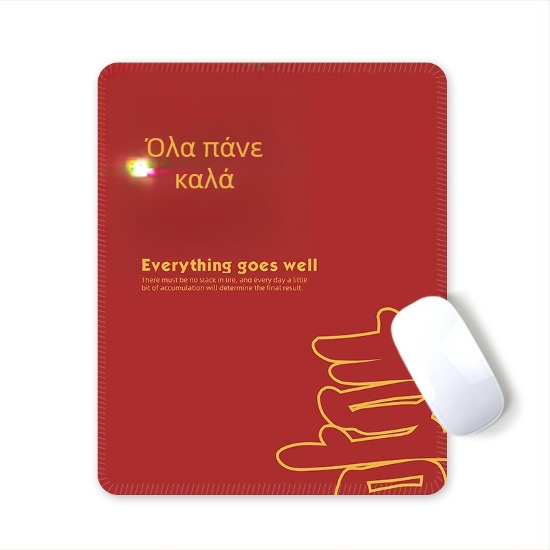 Μικρό pad ποντικιού με υποστήριξη καρπού, καουτσούκ + ύφασμα, 210×260×3 mm, εκτύπωση λογότυπου