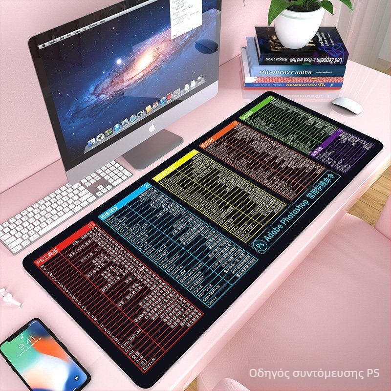 Μεγάλη επιφάνεια ποντικιού, διπλής όψεως, αντιολισθητική, υφασμάτινη επιφάνεια, μεταφορά θερμότητας