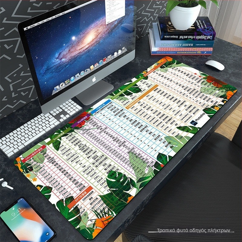 Μεγάλη επιφάνεια ποντικιού, διπλής όψεως, αντιολισθητική, υφασμάτινη επιφάνεια, μεταφορά θερμότητας