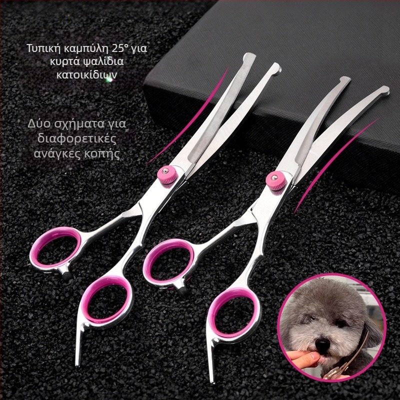 Σετ ψαλιδιών περιποίησης σκύλων — ψαλιδιά ομορφιάς από ανοξείδωτο ατσάλι, Tanizaki, για σκύλους, κουτί 500 τεμάχια