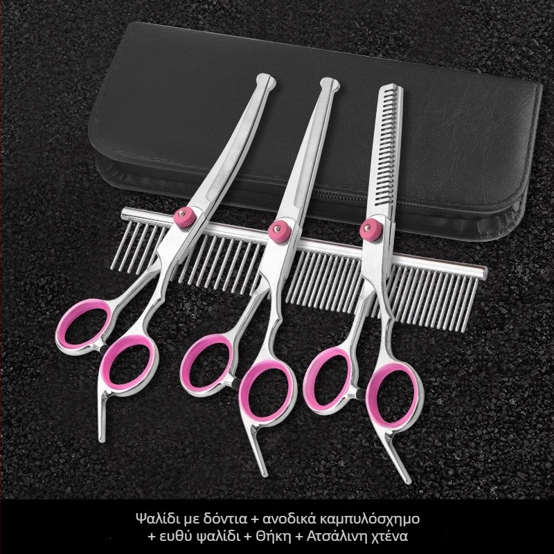 Σετ ψαλιδιών περιποίησης σκύλων — ψαλιδιά ομορφιάς από ανοξείδωτο ατσάλι, Tanizaki, για σκύλους, κουτί 500 τεμάχια