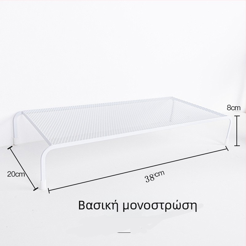 Διόροφο μεταλλικό στήριγμα για λάπτοπ και ανυψωτής γραφείου — πολυλειτουργικό, φορητό, χωρίς εγκατάσταση