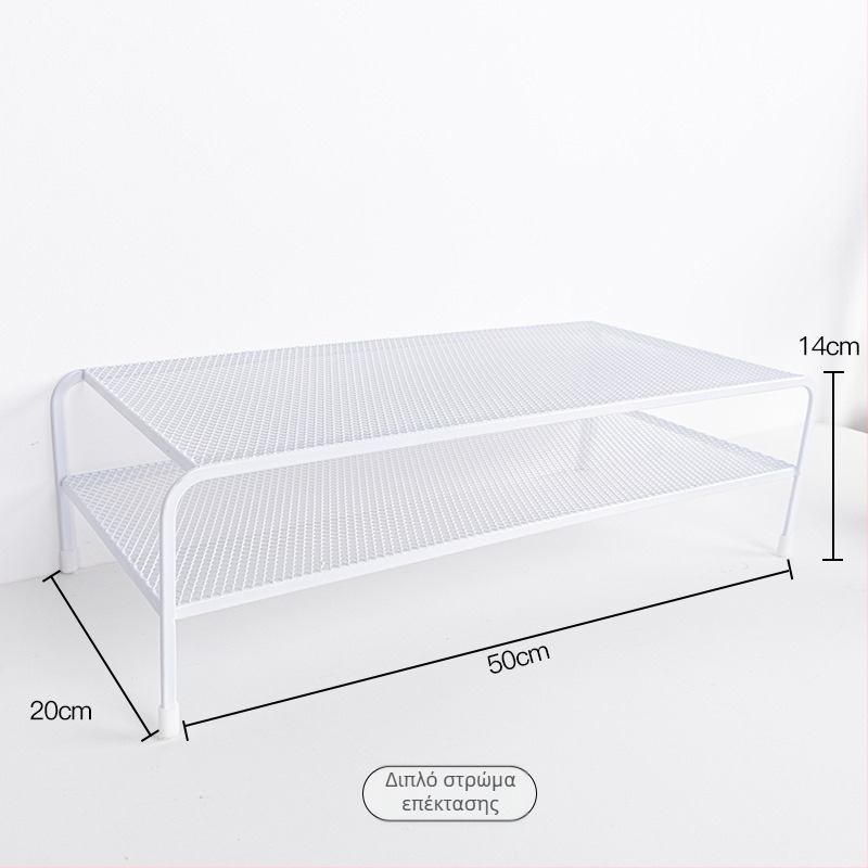 Διόροφο μεταλλικό στήριγμα για λάπτοπ και ανυψωτής γραφείου — πολυλειτουργικό, φορητό, χωρίς εγκατάσταση