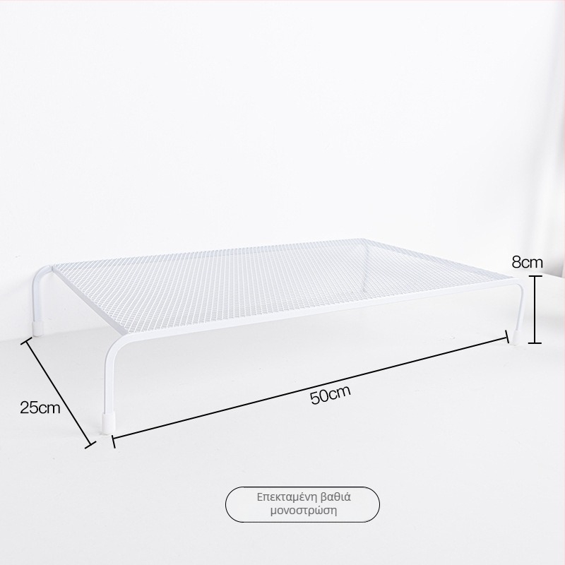 Διόροφο μεταλλικό στήριγμα για λάπτοπ και ανυψωτής γραφείου — πολυλειτουργικό, φορητό, χωρίς εγκατάσταση