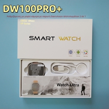 Smartwatch με οθόνη AMOLED, κάμερα με περιστροφικό μηχανισμό, ξεκλείδωμα με αναγνώριση δακτυλικού αποτυπώματος, θύρα κάρτας, παρακολούθηση καρδιακού ρυθμού