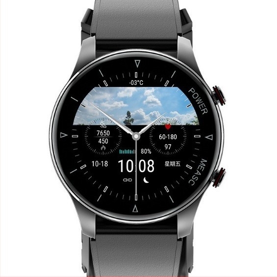 P50 Smartwatch με μέτρηση πίεσης αίματος, καρδιακού ρυθμού, ύπνου, οξυγόνου στο αίμα και μετρητή βημάτων