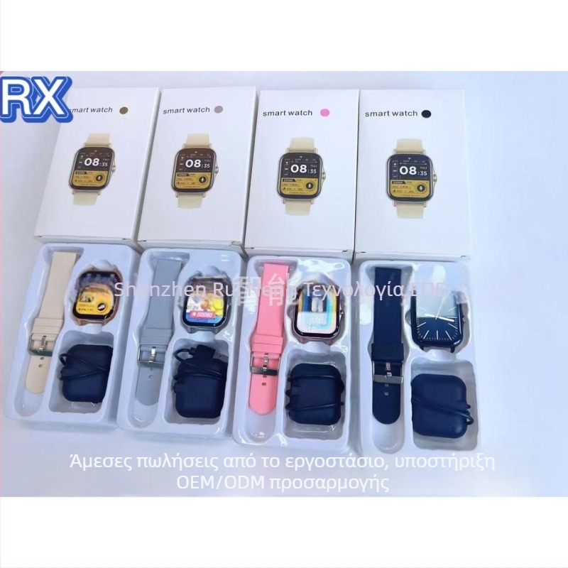 L13 Smartwatch με ειδοποιήσεις σε στυλ Dynamic Island, Bluetooth κλήσεις, παρακολούθηση καρδιακού ρυθμού, αρτηριακής πίεσης και οξυγόνου στο αίμα, συμβατό με Android