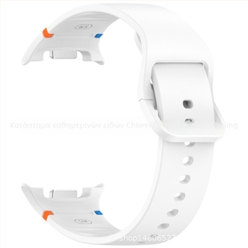 Λωρίδα σιλικόνης για Samsung Galaxy Watch8 Wave, αθλητικό στυλ, επίπεδη ραφή, αγκράφα με καρφί