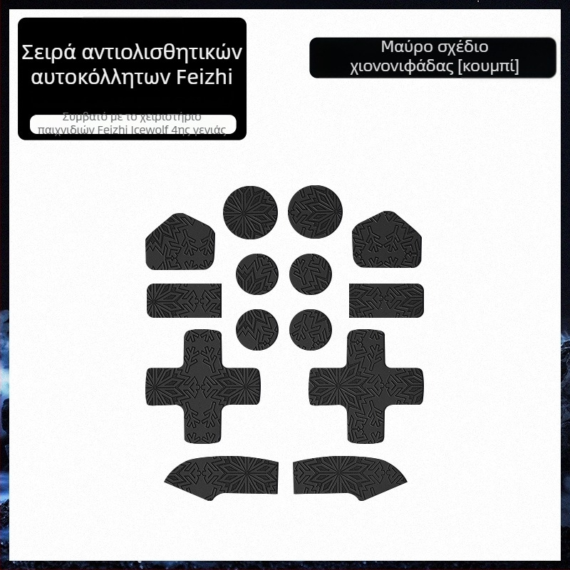Αντιολισθητικό Δερμάτινο Προστατευτικό Κάλυμμα για το Feizhi Ice Wolf 4 χειριστήριο – Μαλακή Καρό Υφή, Απορρόφηση Ιδρώτα, Αντοχή στην Τριβή