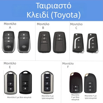 Θήκη κλειδιού αυτοκινήτου για Toyota: Camry, Corolla, Levin, Avalon, Highlander, RAV4 – δερμάτινη, μοντέρνο στυλ, Gu Wang