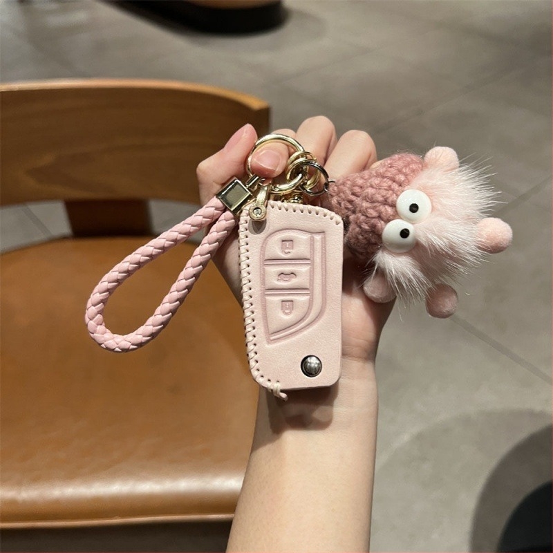 Θήκη κλειδιού αυτοκινήτου για Toyota: Camry, Corolla, Levin, Avalon, Highlander, RAV4 – δερμάτινη, μοντέρνο στυλ, Gu Wang