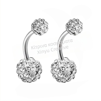 Ομφαλικός δακτύλιος από ανοξείδωτο ατσάλι – Unisex μόδα OL, σχέδιο με γράμματα/κείμενο, δυνατότητα παραμετροποίησης