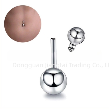 Δαχτυλίδι ομφαλού από κράμα τιτάνιου, γεωμετρικός σχεδιασμός, επιφάνειας στιλβωμένη, καθαρότητα G23, unisex