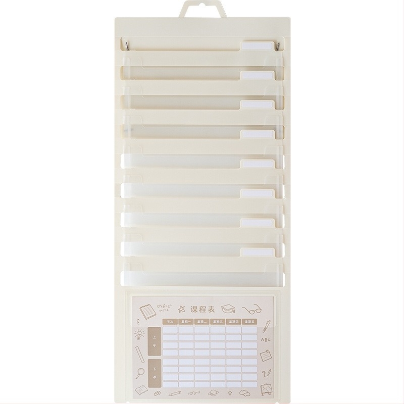 Διαφανής αναδιπλούμενη τσάντα αρχείων για φοιτητές, PP υλικό, τσάντα με κορδάνι