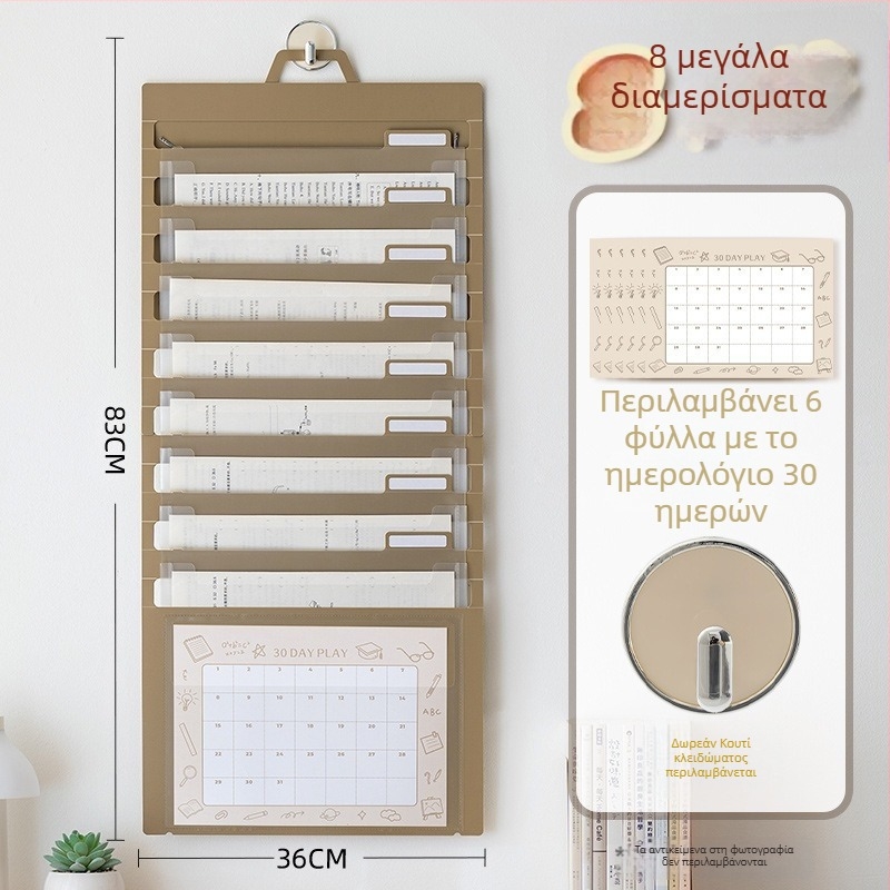 Διαφανής αναδιπλούμενη τσάντα αρχείων για φοιτητές, PP υλικό, τσάντα με κορδάνι