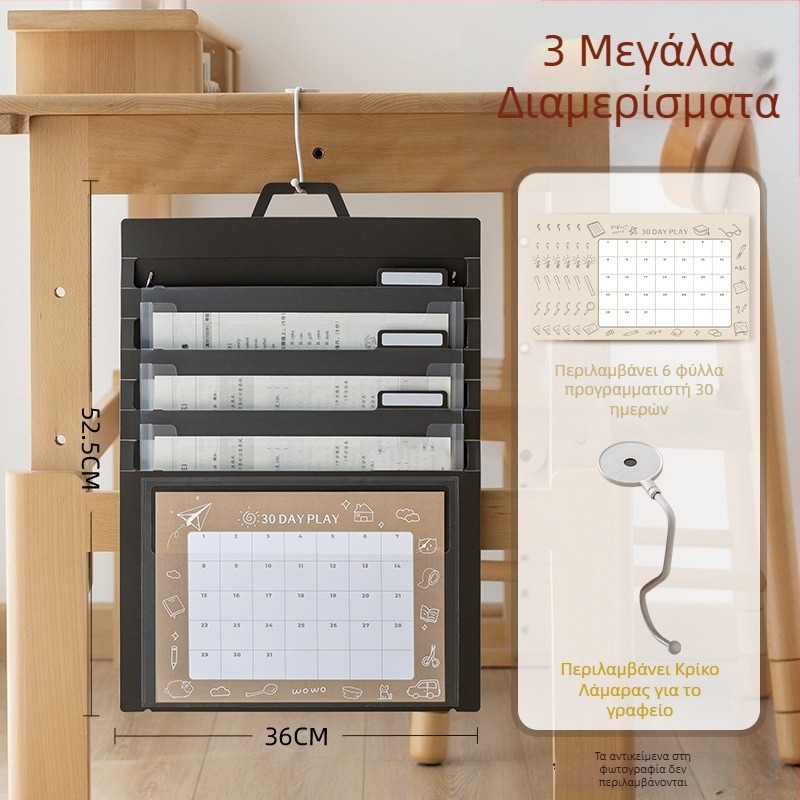 Διαφανής αναδιπλούμενη τσάντα αρχείων για φοιτητές, PP υλικό, τσάντα με κορδάνι