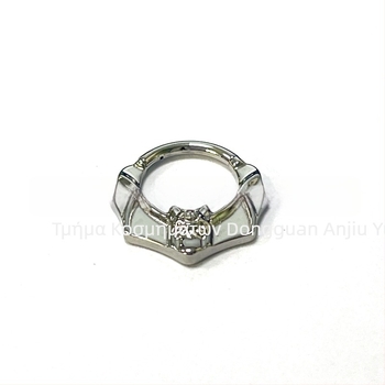 Δαχτυλίδι μύτης, τιτάνιο G23, μοτίβο νυχτερίδας, unisex, χωρίς ραφή piercing, BBM113, σειρά Crazy Animal City, με χάραξη