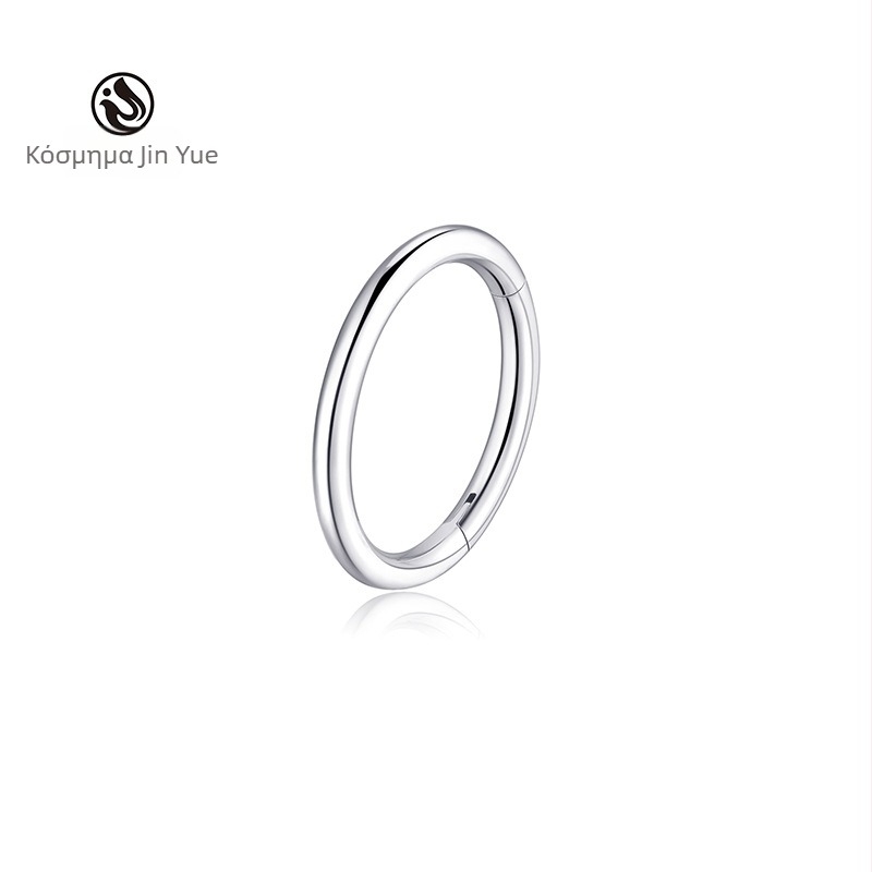 G23 κράμα τιτανίου για piercing — δαχτυλίδι μύτης και τρύπημα αυτιών, κυκλικό unisex σχέδιο, επίχρισμα κενού, πολυχρηστικό δαχτυλίδι ρινικού διαφράγματος
