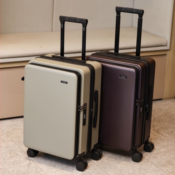 Μεγάλης χωρητικότητας αποσκευή, unisex, με μπροστινό άνοιγμα, φερμουάρ, PET+PE περίβλημα