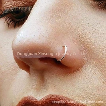 Σετ δαχτυλιδιών μύτης και καρφιού χειλιού από ανοξείδωτο ατσάλι με ζιρκόν, υποαλλεργικό, ποιότητα 304, ηλεκτροπλασμένος φινίρισμα