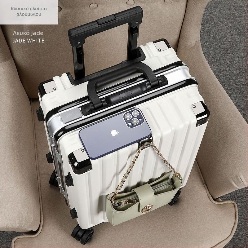 Αποσκευές με σώμα από ανθρακονοήματα и αλουμινένιο πλαίσιο, κλείσιμο με φερμουάρ, αδιάβροχο, με επέκταση