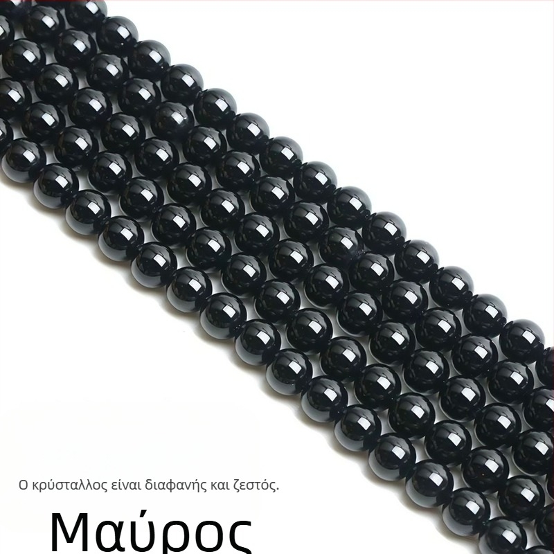 Χάντρες διάσπαρτες – Μαύρος ονύξ, Jiwan crystal, συσκευασία σε παρτίδες