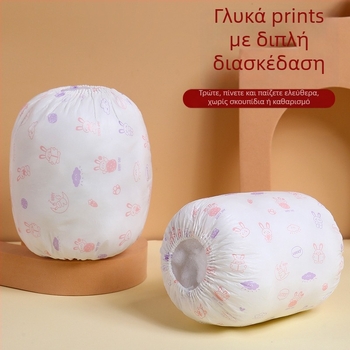 Παιδικές μανσέτες μίας χρήσης, μη υφαντό ύφασμα, αντιβρωμικές και αδιάβροχες, σχέδιο καρτούν, με εκτυπωμένο λογότυπο