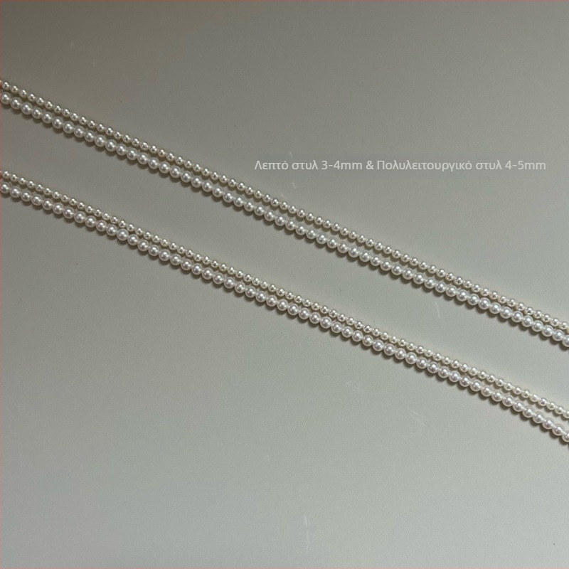 Κολιέ Xuanming Jewelry, μαργαριτάρια γλυκών νερών, σχήμα τέλειου κύκλου, ασήμι 925, καλοκαίρι 2025