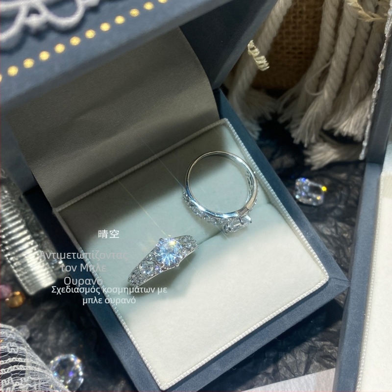 Δαχτυλίδι για γυναίκες από 925 ασήμι, γεωμετρικός σχεδιασμός, ζιρκόν σε επένδυση, στυλ Old Money