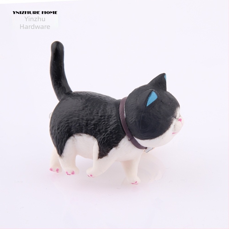 Λαβή περιστρεφόμενη για ντουλάπα και συρτάρι σε σχήμα γάτας – PVC + ορείχαλκος, μοντέλο 3669, YNIZHURE, μοντέρνος μινιμαλισμός, ελαφρύς πολυτελής σχεδιασμός