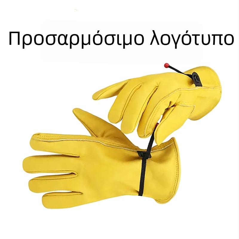 Γάντια προστασίας από πρώτη στρώση βοοειδούς δέρματος, αντιολισθητικά, αντι αγκάθια, ανθεκτικά στη φθορά, για κατασκευή, οδήγηση, πεζοπορία και μεταφορές