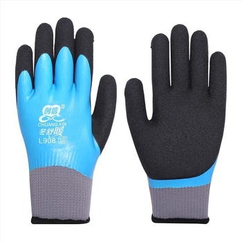 Chuangxin L908 Θερμά Γάντια για Κατασκευές, Αδιάβροχα, Ανθεκτικά στο Κρύο, Πλήρως Επικάλυμμένα με Λατεξ, Αντιολισθητικά και Ανθεκτικά στη Φθορά