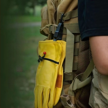 Γάντια από κορυφαίο δέρμα αγελάδας, προστατευτικά και ανθεκτικά στη φθορά για υπαίθρια ποδηλασία και συγκόλληση