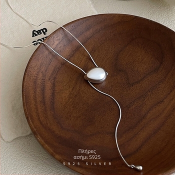 Κολιέ Y-σχήματος μακρύ, INS στυλ, ασήμι, ηλεκτροεπένδυση, κυκλοφορία φθινόπωρο 2024