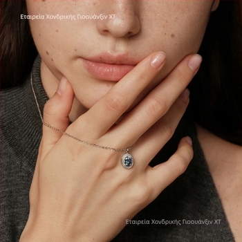 Κολιέ Duyu από ασήμι 925, μακριά αλυσίδα για πουλόβερ, καρό μοτίβο, με κρεμαστό, διαθέσιμη προσαρμογή