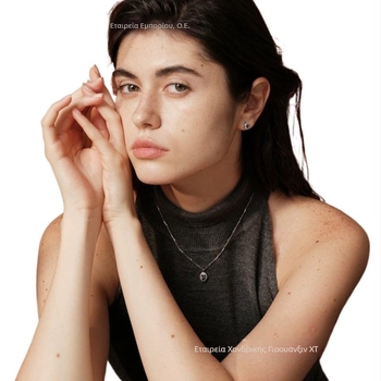 Κολιέ Duyu από ασήμι 925, μακριά αλυσίδα για πουλόβερ, καρό μοτίβο, με κρεμαστό, διαθέσιμη προσαρμογή