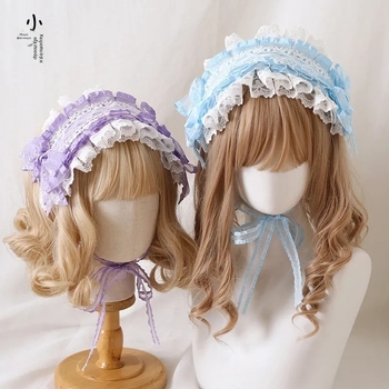 Κοριτσίστικη Lolita κορδέλα μαλλιών με δαντέλα και ψευδαίσθηση ρόδου (Μορφή: παιδικό; Τύπος: λαστιτσάκια και κορδέλες για μαλλιά; Κατάλληλο για: παιδιά; Κατηγορία: αξεσουάρ μαλλιών; Έτος κυκλοφορίας: 20213)