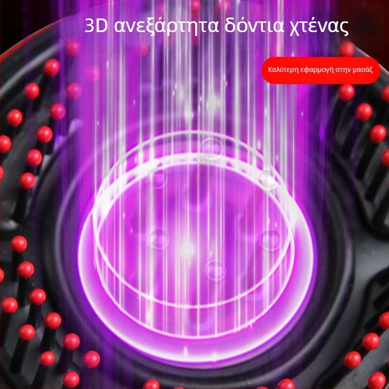 Ηλεκτρική χτένα μασάζ για οικιακή χρήση – φροντίδα του τριχωτού της κεφαλής, κατά της τριχόπτωσης, πολυλειτουργική, ABS υλικό