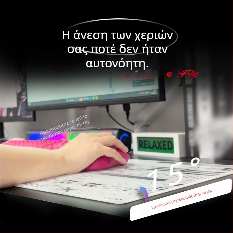 Tempered Glass Gaming Mouse Pad | Μονόπλευρη, Εκτύπωση Λογοτύπου, Κατασκευασμένο Κατά Παραγγελία από Δείγμα/Εικόνα