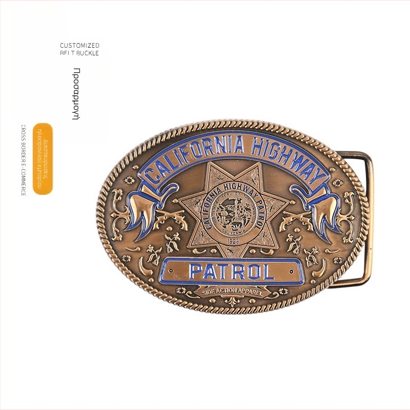 Οβάλ μεταλλική αγκράφα ζώνης, ρετρό στυλ, φλοραλ μοτίβο, λεία πλακέ αγκράφα, ιαπωνικός κρίκος κλεισίματος