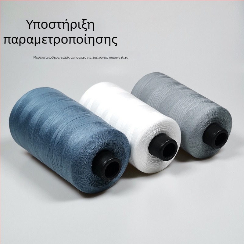 Νήμα ραφής πολυεστερικό υψηλής ταχύτητας, μάρκα Double Canary; 100% πολυεστερικές κοντές ίνες; Προέλευση: Shunde, Foshan; Κατάλληλο για τσάντες, ρούχα και οικιακά υφάσματα.